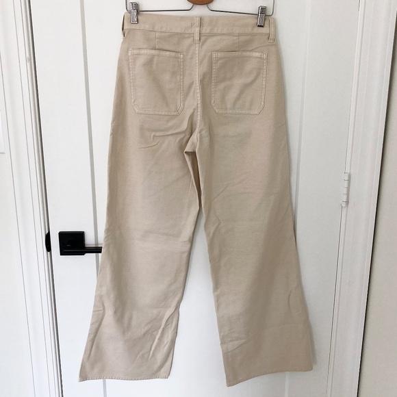 NWT J Crew Camp-Pocket Wide-Leg Pants in Natural - 26 - Picture 4 of 7